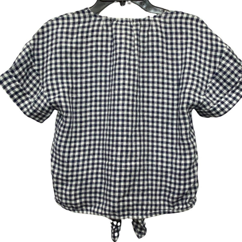 Charter Club Luxury Shortsleeve Checkered  Top - Picture 2 of 3